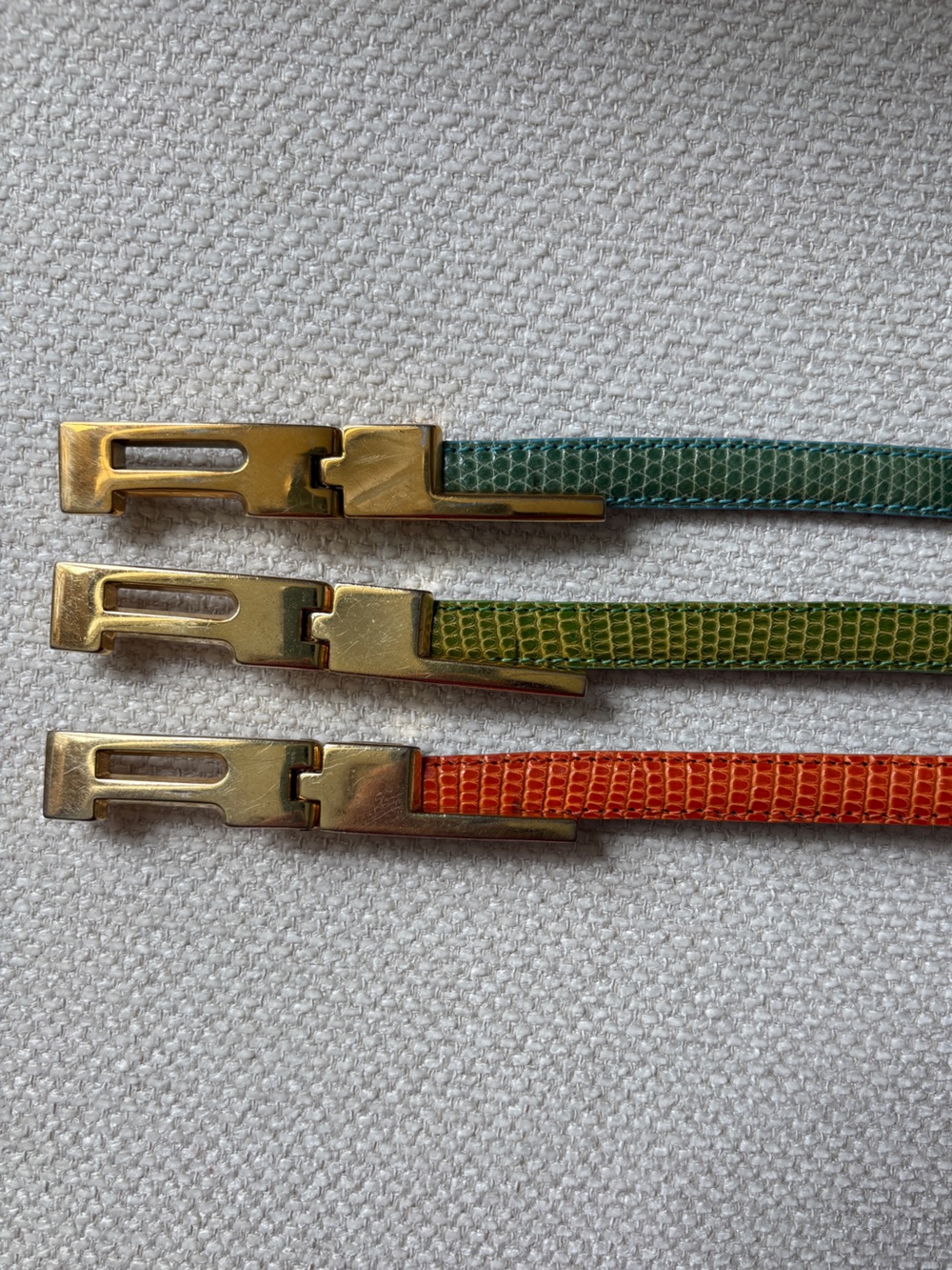 Vintage Ralph Lauren Snakeskin Belts